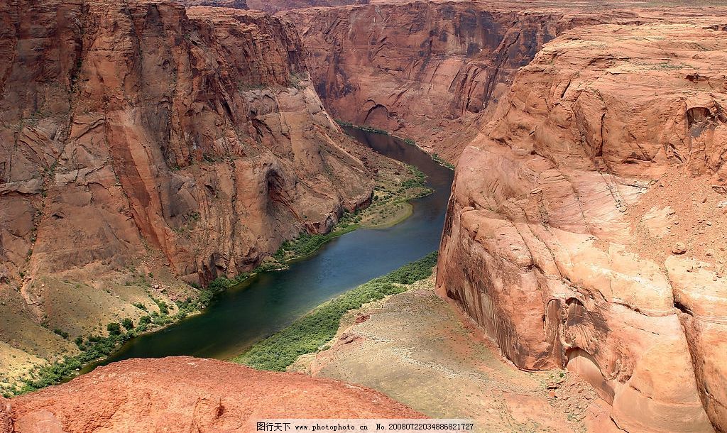 科罗拉多河风景图片,科罗拉多河美国亚利桑那州佩吉市附近-图行天下图库