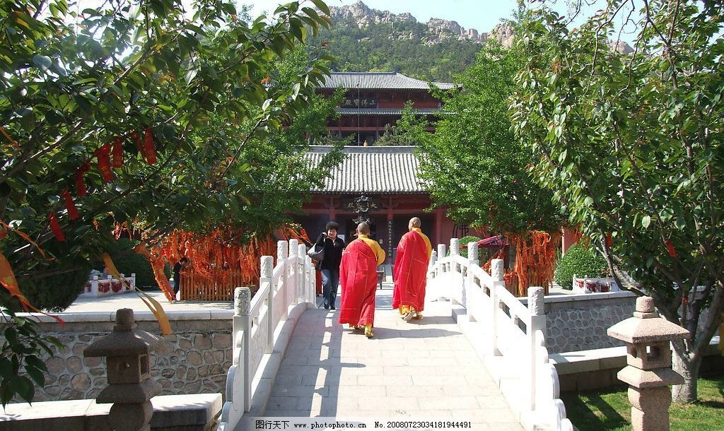 寺庙 佛教 寺院 和尚 僧人 旅游摄影 自然风景 山海 摄影图库 72dpi