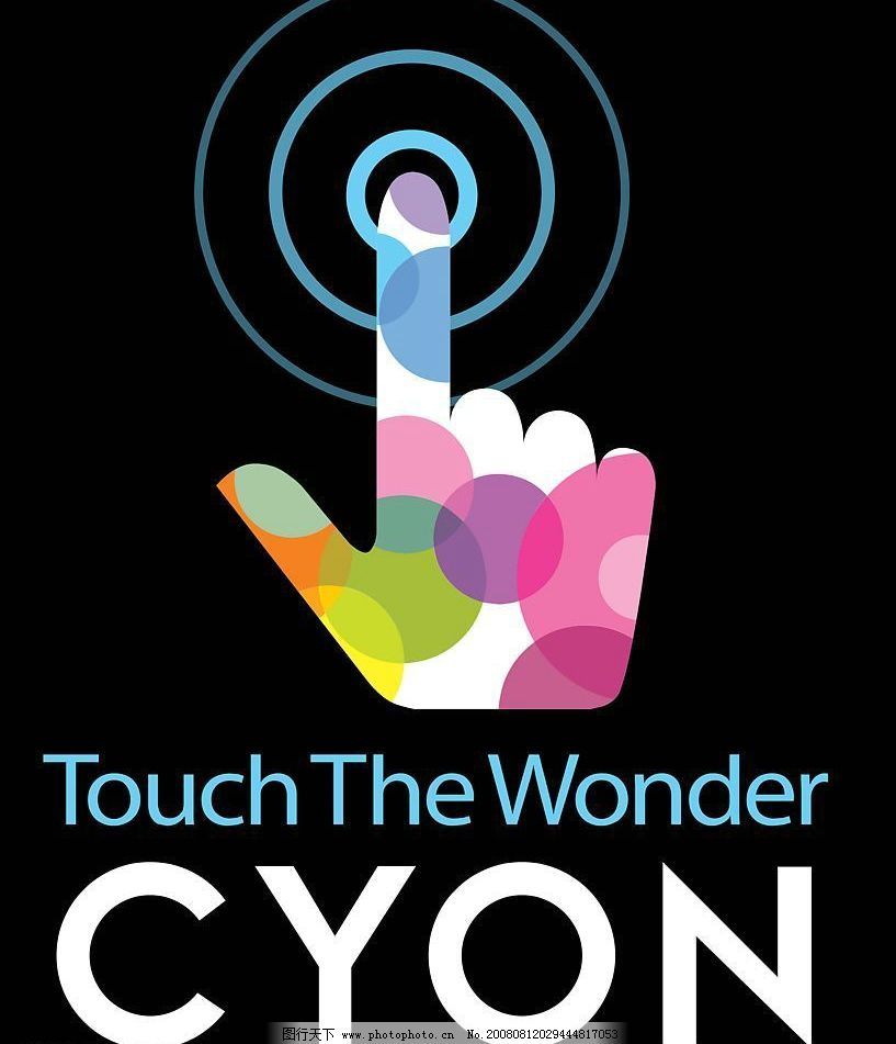韩国CYON 手指触摸标志图片