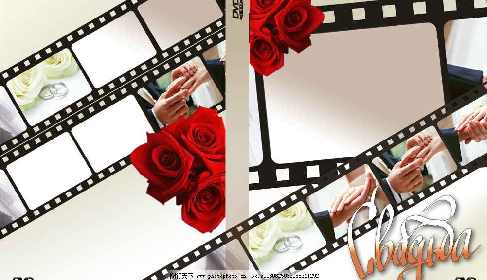 婚庆DVD 影集封面制作图片,影片效果 花 玫瑰