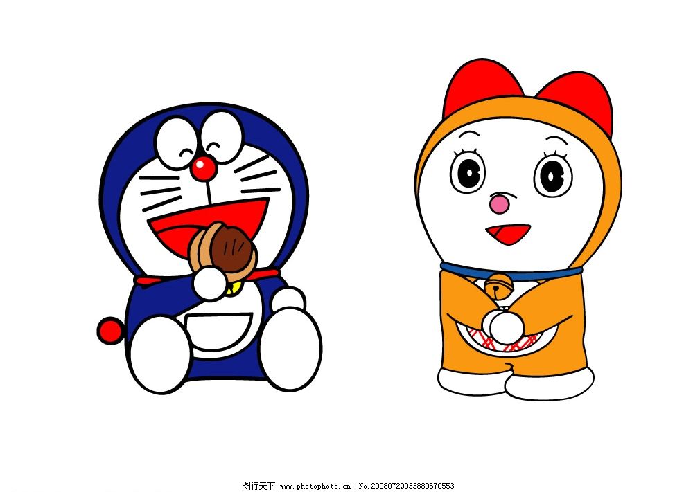 哆啦A梦,叮当猫,其他矢量,矢量素材,矢量图库,AI